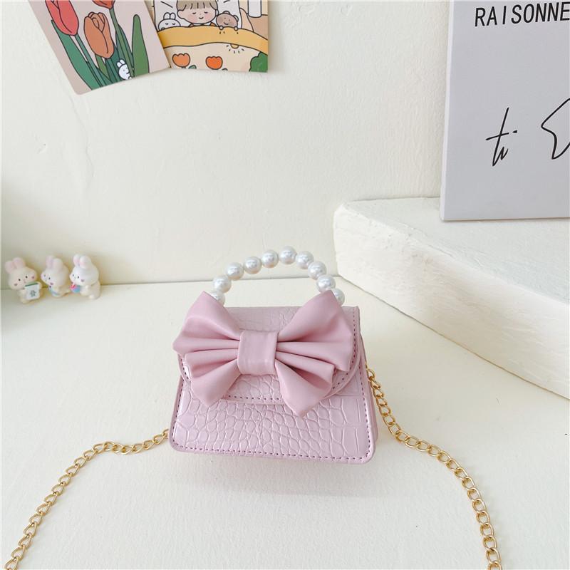 

Adorable Mini Butterfly Bow Kids Handbag For Girls Cute Pu Crossbody Purse Accessory