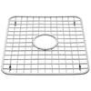 Sink Grid with Drain Hole Stainless Steel Kitchen Protector Non-Slip Mats Sinks Bathroom Laundry Room Durable Dishwasher Safe