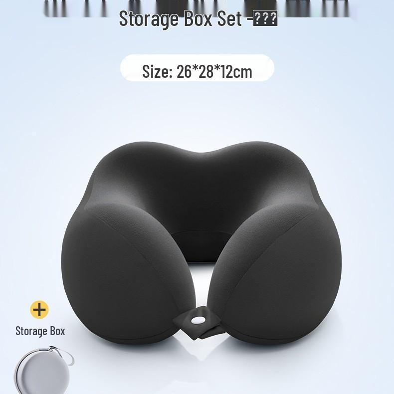 U-förmiges Reise-Nackenkissen aus Memory-Schaum für Flugzeug und zervikale Unterstützung