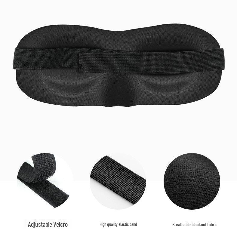 3D Sponge Eye Mask for Travel & Sleep - Unisex Shading & Eye Protection, Customizable Logo