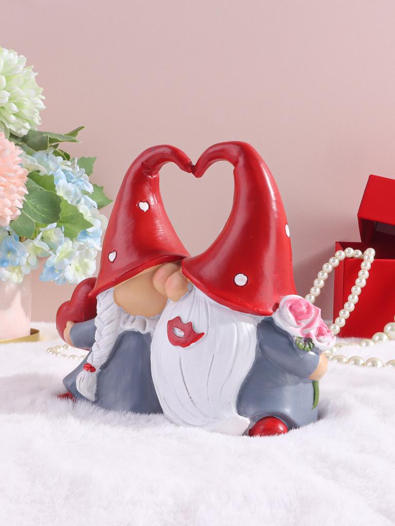 Valentinstag Harz Feenskulptur Liebespaar Gartenzwerg Figur für Schlafzimmer, Wohnzimmer und Eingangsbereich Dekoration