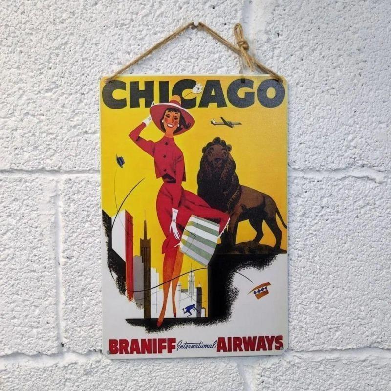 Venice Tourism Metal Poster, Vintage Travel Wall Art