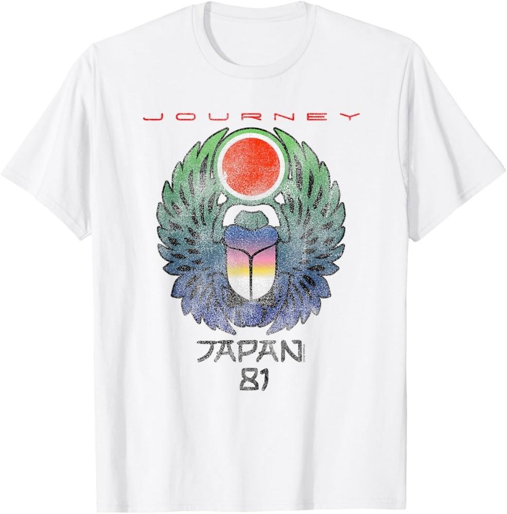Journey Japan 1981 Футболка с музыкой и изображением Жука-скарабея M