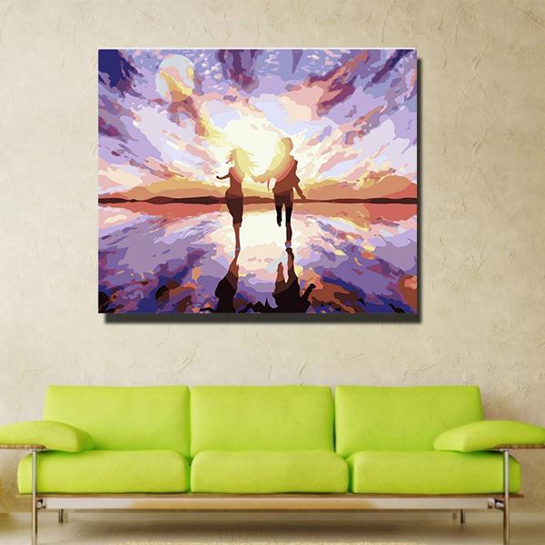 Wall Decor Paint Together Paint by Number Kit Waxberry Relax Activity