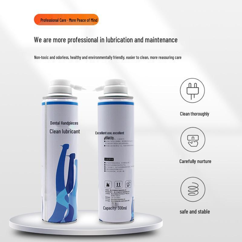 Dental Handpiece Lubricating Oil: High & Low-Speed Cleaner for Oral Care Maintenance