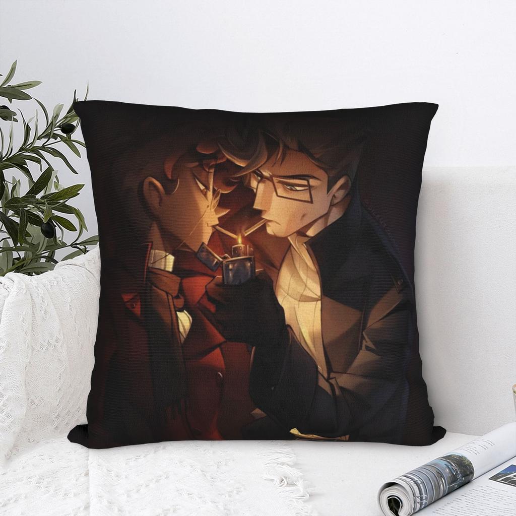Decorative Pillowcase R-Radiostatic Vox Alastor  Merch Living Room  Pillow Case Cover Zipper Multiple Sizes