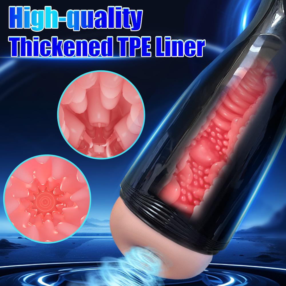 Automatic Male Masturbator Sexy Voice Vibrator Masturbation Cup Penis Trainer Adult Sex Toy For Men Pocket Pussy Free Earphones