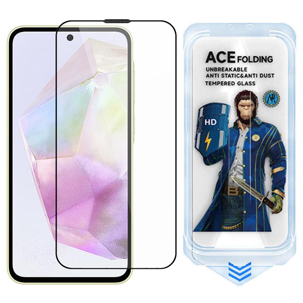 

ESHMILY Screen Protector for Samsung Galaxy A36 5G/A56 5G/S24 FE/A35 5G/A55 5G,Easy Installation High Aluminium-Silicon Glass Clear Film Type A