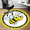 1 Stück Bienen-Druck Stuhlteppich für das Büro Maschinenwaschbarer Teppich für das Büro, Gutes Geschenk für Familie oder Freunde yy251225199