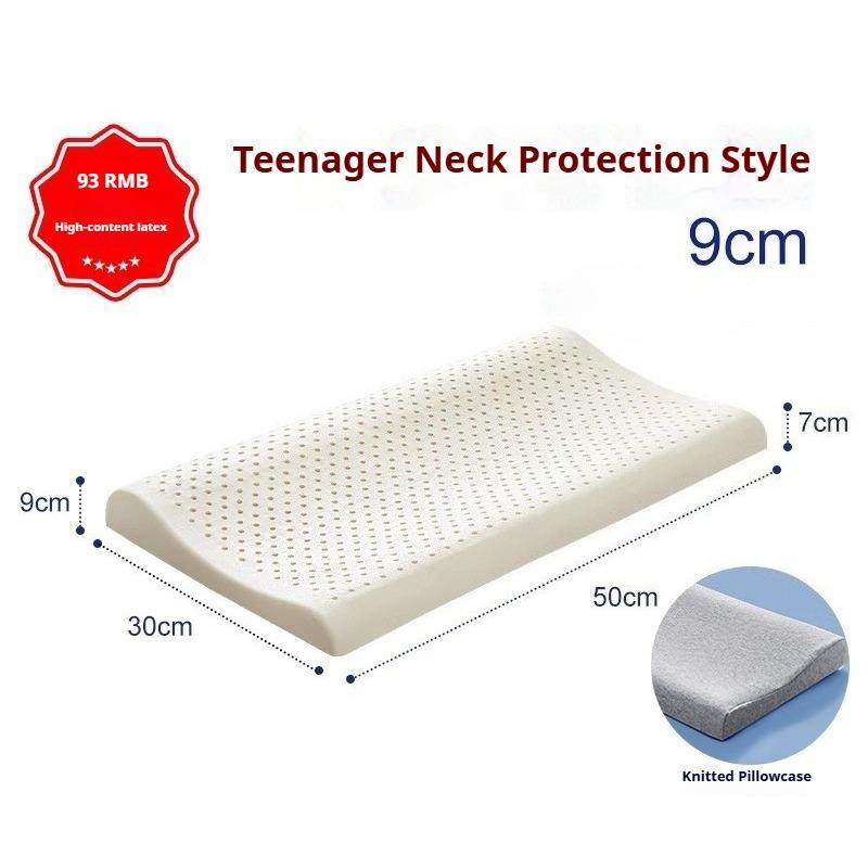Natural Latex Pillow Orthopedic Cervical Support for Adults Sleeping Aid Pillow Core Healthy Birthday Gift & Home Essential