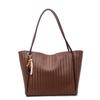 Tote bag women 2025 new fashion retro lazy wind large capacity shoulder bag high sense commuter armpit bag