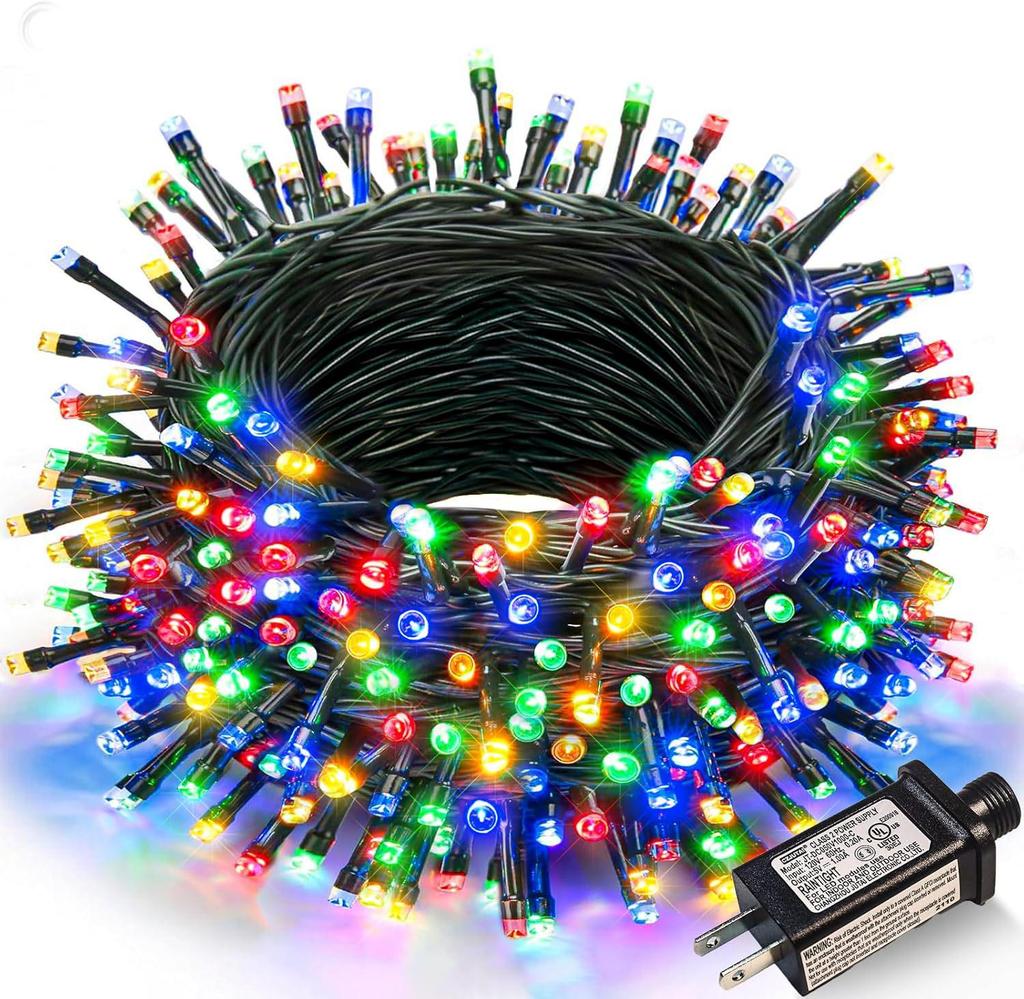 LED String Lights - Low Voltage Dark Green Wire, Christmas Tree Lights, Multicolor Starry Sky, US/EU/UK Specs