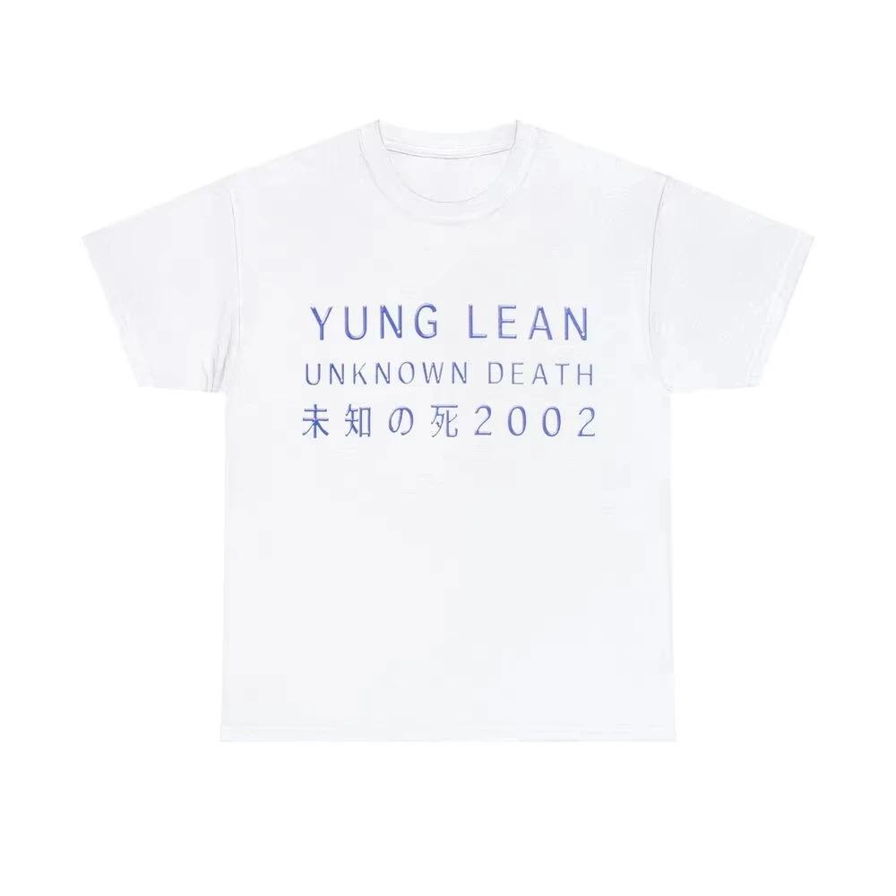 

2002 Album Tour Merch Tee Yung Lean Unknown Death Music Hip Hop Trendy TShirt Men Women Summer T Shirt Clothing Streetwear Tops L