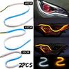 2X40cm Slim Sequential LED Strip Indicator Turn Signal DRL Daytime Running Light
