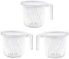 Transparent Plastic Bathroom Mugs White Each 1 Ltr Free Shipping 238.2%