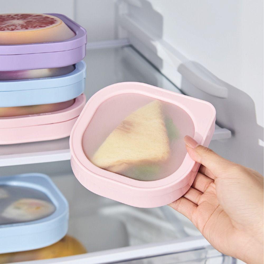 Устойчивый к запахам контейнер для хранения фруктов герметичный контейнер для сохранения свежести хранение половинок лимона фиолетовый 809₽