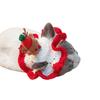Knit Cat Christmas Santa Hat for Festival Dogs Party Costume Cosplay Dress Up Festive Reindeer Hat Photo Props for Puppy