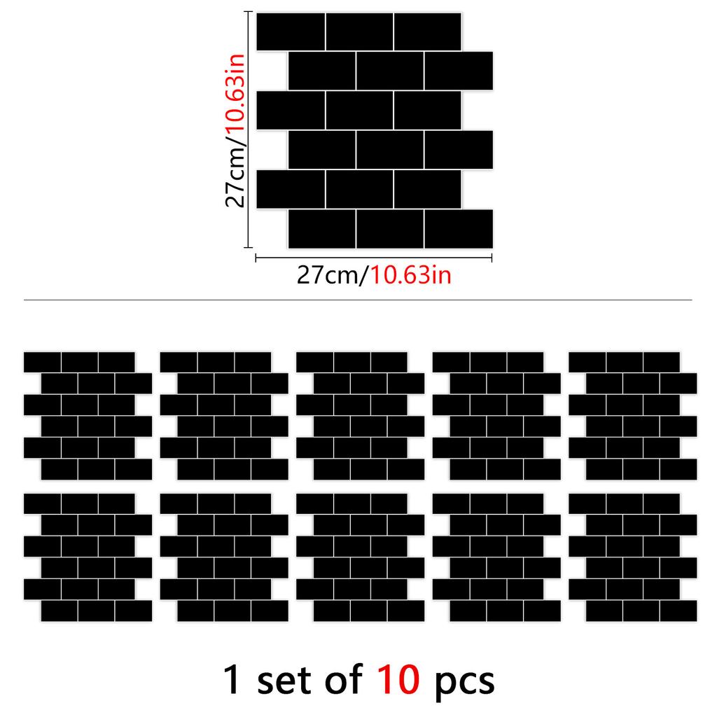 Special Shaped Marble Embossing Tiles Wall Sticker Kitchen Oil-Proof Bathroom Washbasin Art Mural Decals