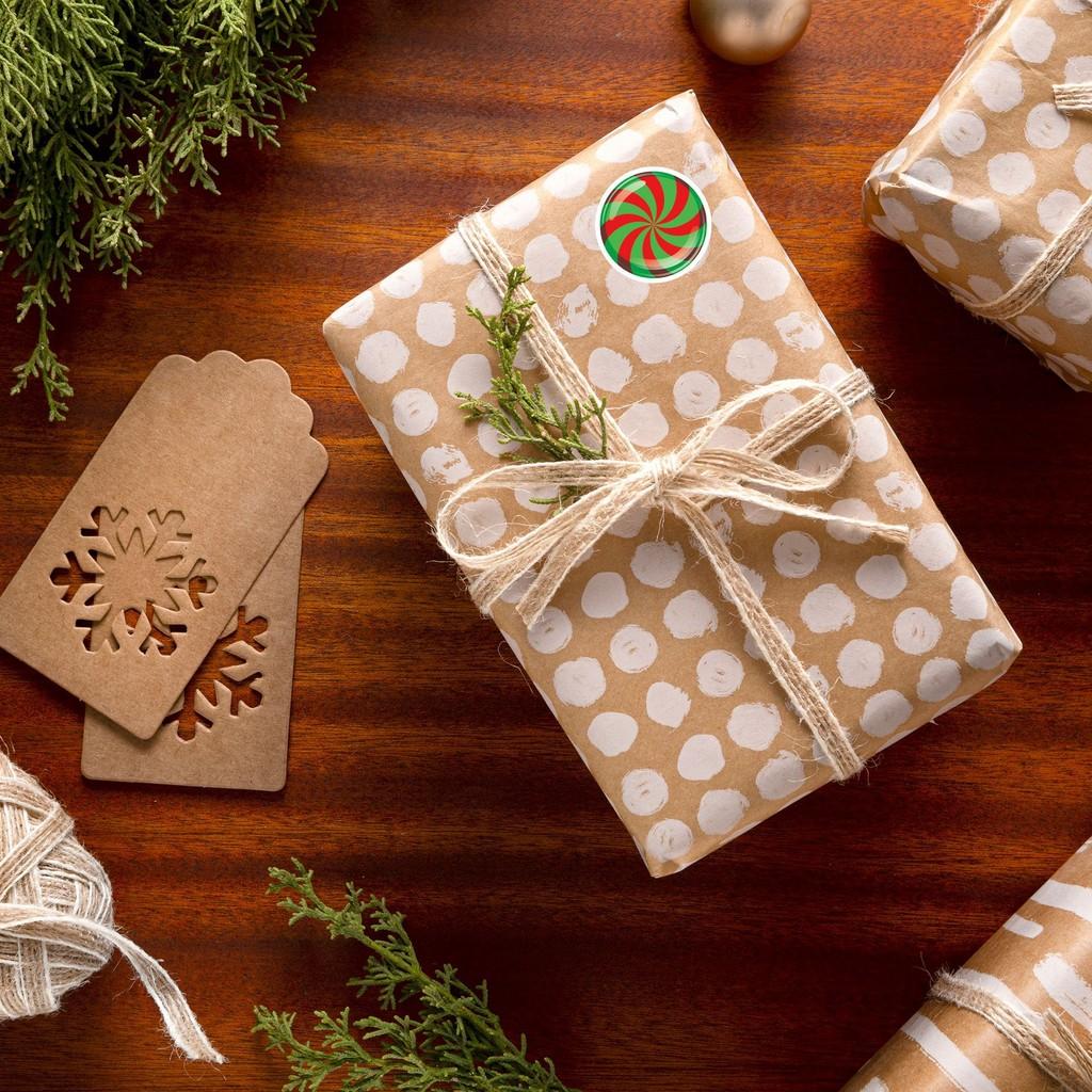 Xh097 Stickable Adorable Christmas Candy Labels For Creative Projects Holiday