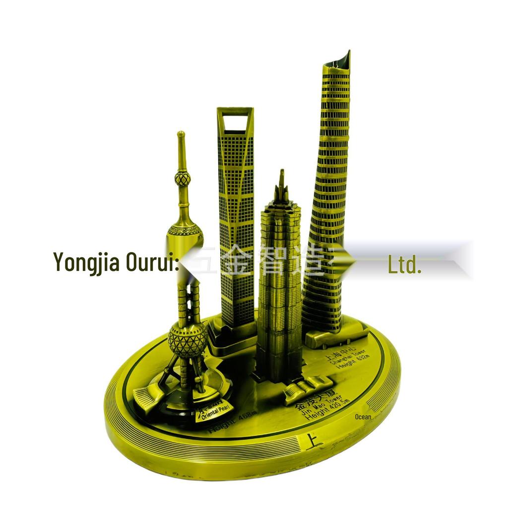 Shanghai Wahrzeichen Modellset: Orientalischer Perlturm & Jin Mao Turm Souvenir