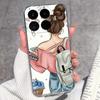 Cases For Redmi 17 17C / Xiaomi 17T Pro / 17 Pro Max 17 Ultra 17 Max Cute Girl Label Pattern Phone Covers Transparent TPU Ultrathin Lightweight Bumper