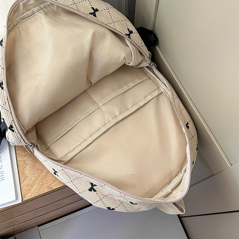 Student Schoolbag Women's Bow Large Capacity Backpack Laptop Backpack