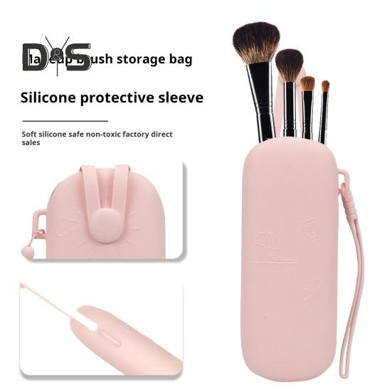 Extragroße Sonnenbrillentasche, Make-up-Pinselhalter mit Schnallenöffnung, wasserdicht, verschleißfest, multifunktionale Kulturtasche