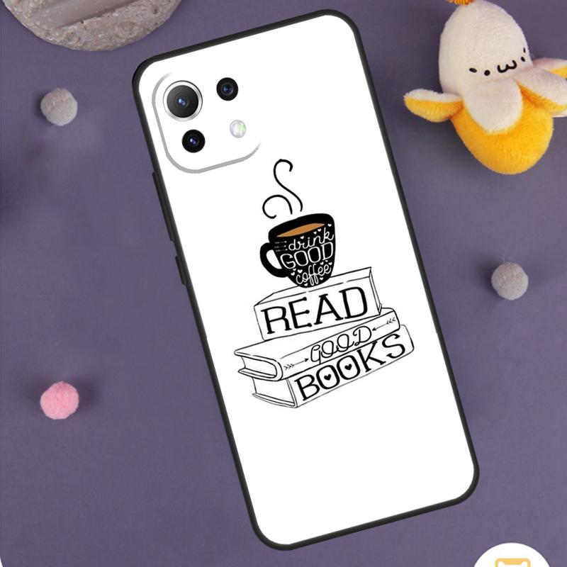 Books And Coffee Case For Xiaomi 15T Pro 13T 14T 14 15 Ultra 17 Pro Max POCO F8 Pro F5 F6 F7 X5 X6 X7 Cover