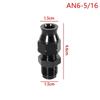 6AN Male Flare To 5/16" Fuel Hardline Tube Fitting Adapter 6AN Male Flare To 3/8" Straight Connector Aluminum Alloy Anodized