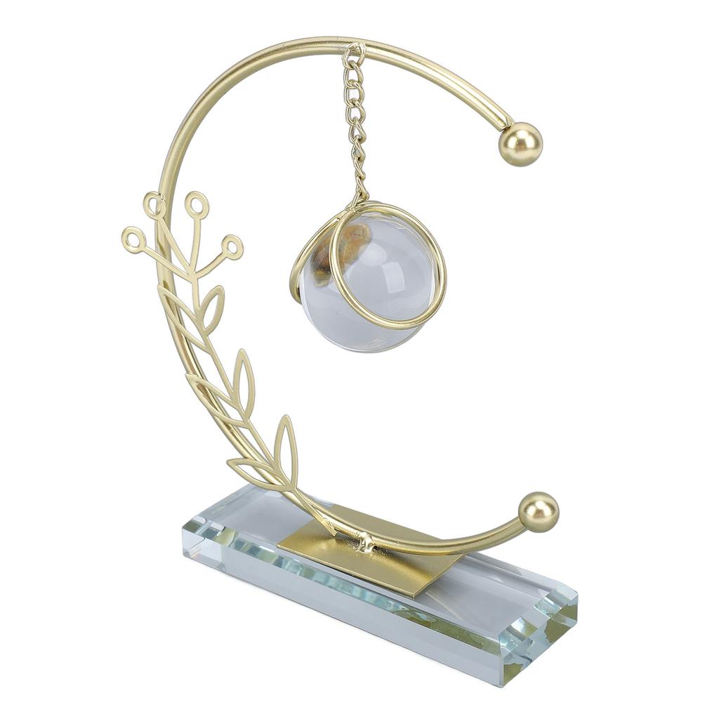 Metallblatt Kristallkugel Dekoration Kreative Handgelötete Eisenkunst Kristallkugel Ornament für Büro