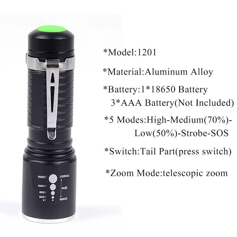 Details about Tactical 990000LM T6 5Modes LED Flashlight Zoom 18650 Torch Super Bright Light Details about Tactical 990000LM T6 5Modes LED Flashlight Zoom 18650 Torch Super Bright Light