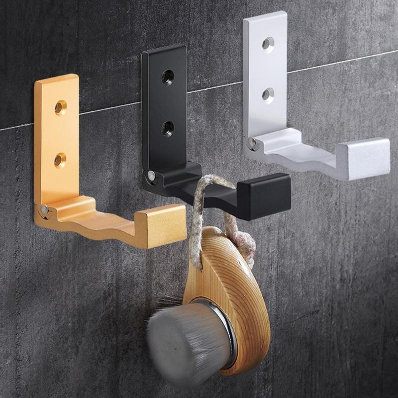 Aluminum Alloy Folding Coat Hook Concealed Robe Towel Coat Hook Wall Mounted Folding Coat Hook Towel Hanger Enduring