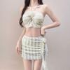Thai Sexy White Bikini Two-piece Set Fairy Style Hot Girl Vacation Student Swimsuit