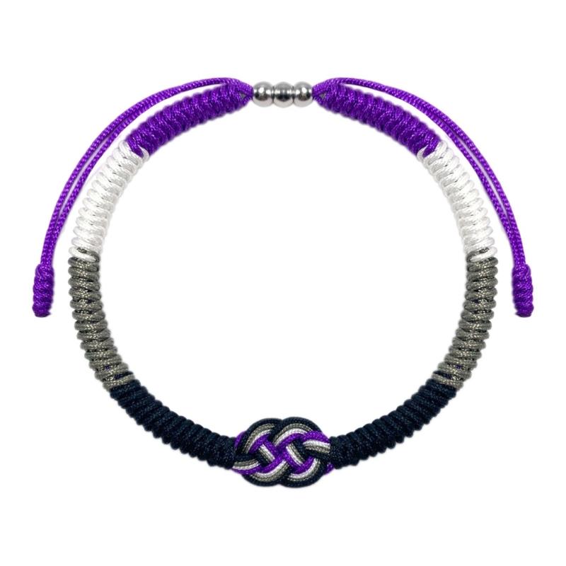 

Multipurpose Hand Woven Bracelet Handmade Cotton Rope with Quadruple Knot Versatile Accessory for All Ages Daily Use