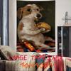 Funny Fashion Dog Cat Art Tapestry Decoration Bedroom Dormitory Background Cloth Holiday Home Party Living Room Club Tapestry