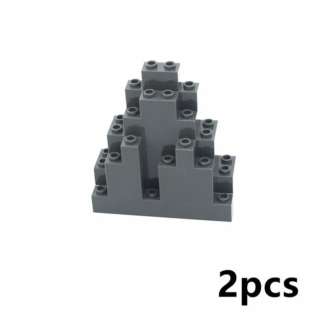 Locking creative Blocks MOC Parts Plant Tree Leaf Flower Rockery Building Block Coconut Tree Leaves 30176 3741 32607 For Friend