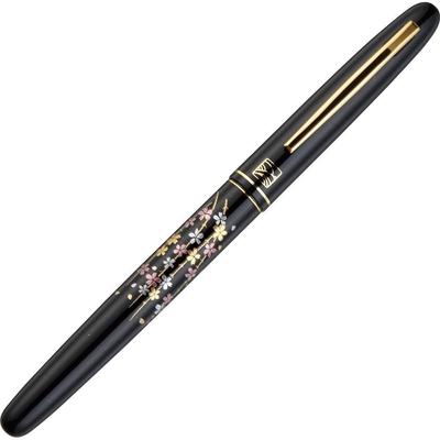 Kuretake Brush Pen, Kuretake Fountain Brush Pen, Makie Monogatari, Weeping Cherry Blossom, Black, Black Barrel, DU184-115