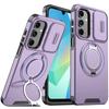 For Samsung Galaxy A16 5G Case Magnetic Holder Ring Shockproof Armor Phone Cover For Galaxy A16 A 16 GalaxyA16 Lens Cover