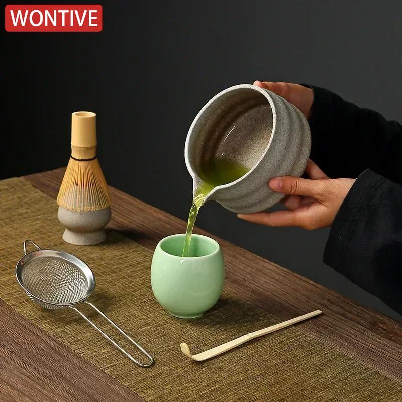 1-5 Japanese Matcha Whisk Stand Tea Ceremony Matcha Bowl Bamboo Whisk Grinder Brushes Tea Tools Holder Tea Accessories Teaware