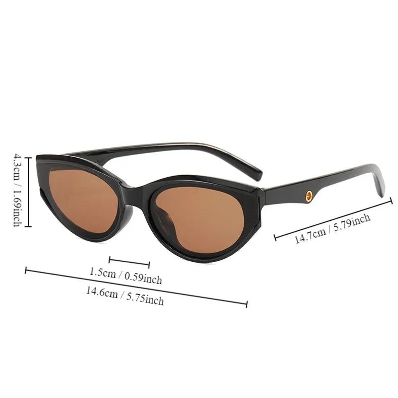 Cat Eye Vintage Sunglasses Women Men Fashion Retro Sun Glasses Female Male Mirror Punk Brand Designer Outdoors