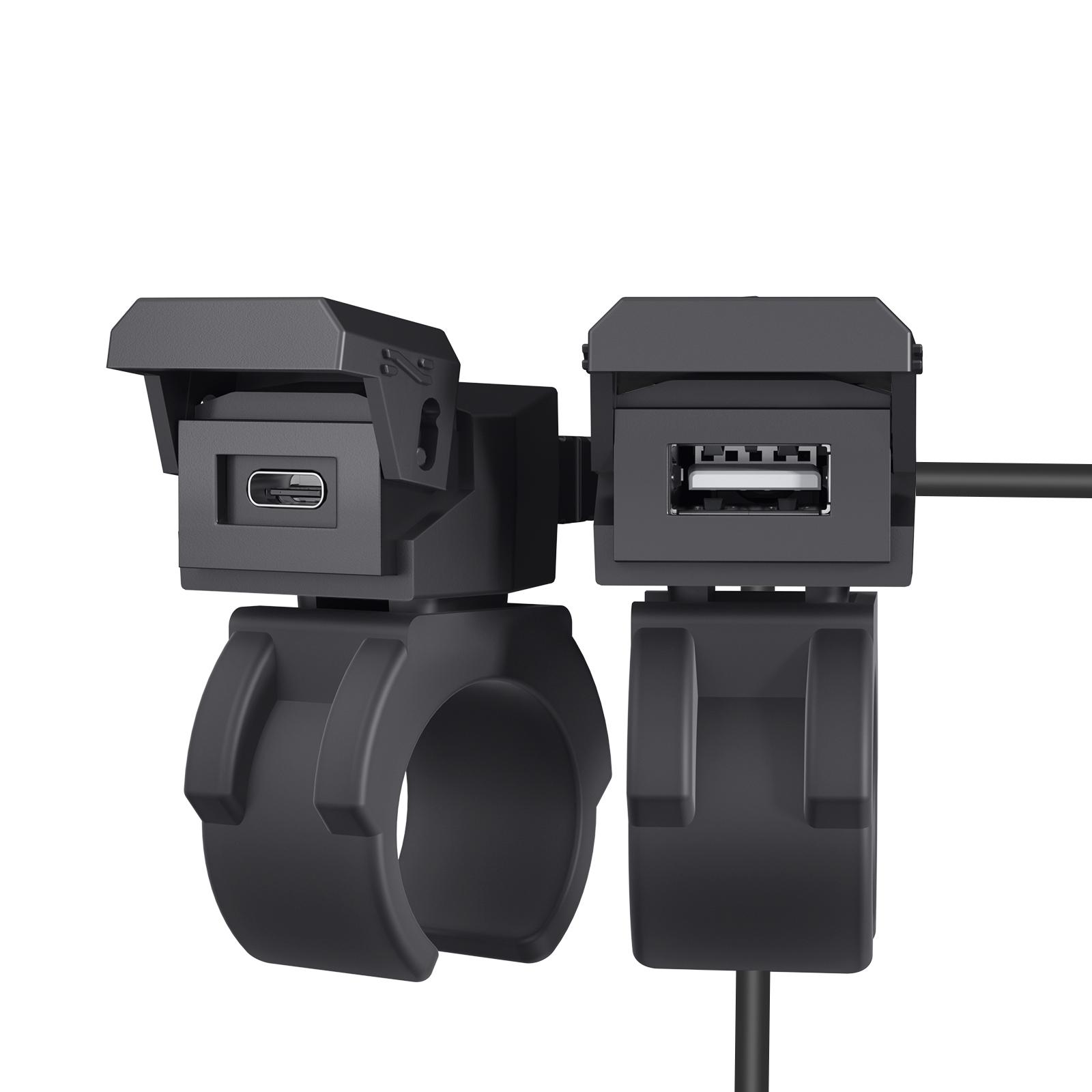 

12 В 24 В зарядное устройство для аккумулятора мотоцикла 3 в 1 PD QC3.0 многофункциональный разъем USB типа C розетка питания с прикуривателем