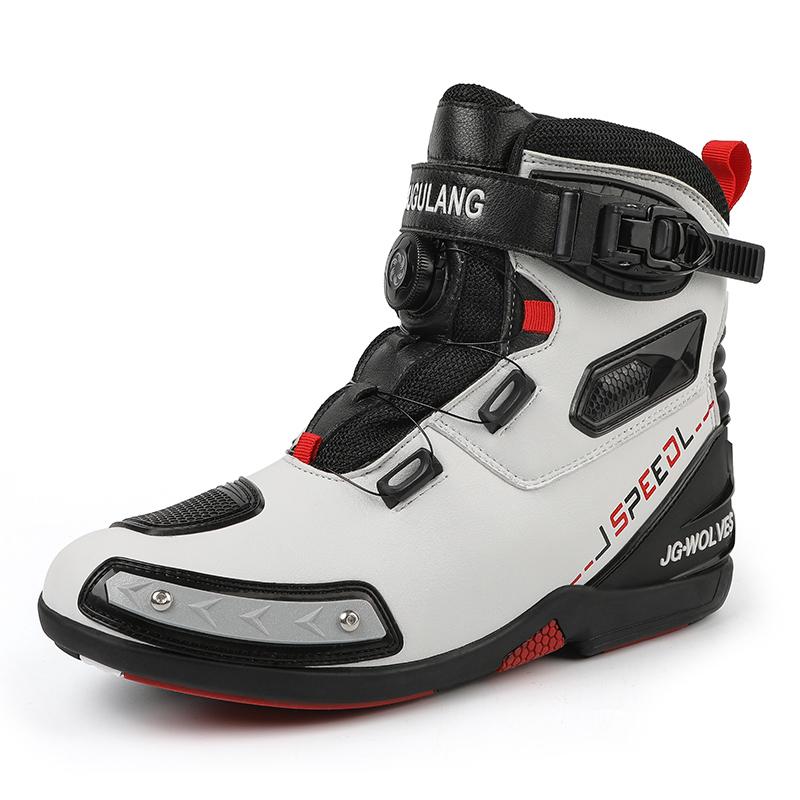 New Motorcycle Boots Men Women Knight Outdoor Riding Anti-slip Winters Sneakers Shoes Bicycle Mountain Racing Road Speed Autumn