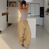 Akiyo Studio Western Style Gyaru High Waist Slimming Women Slim Fit Casual All-matching Trousers