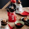 White Vinegar Bottle Ceramic Condiment Bottle Japanese Style Oil Pot Home Seasoning Bottle Kitchen Dining Bar Accessories