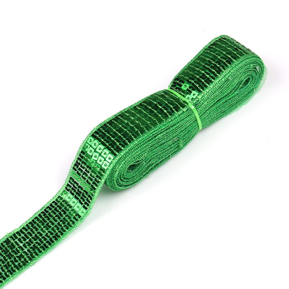 20 Yard Shiny Sequin Ribbon Beading Lace Trim Sequin Sewing Fabric For Patchwork Applique Craft Diy Wedding Dress Decoration