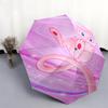 Mew Cartoon pattern, automatic folding umbrella, portable and foldable design, 8 ribs, a Christmas or birthday gift.
