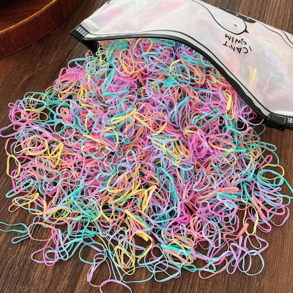 1000pcs Cute Nylon Rubber Band Elastic Hair Bands Headband Children Girls Hair Accessories