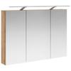 Bathroom Furniture Set 4 Pcs Artisan Oak Engineered Wood and Glass