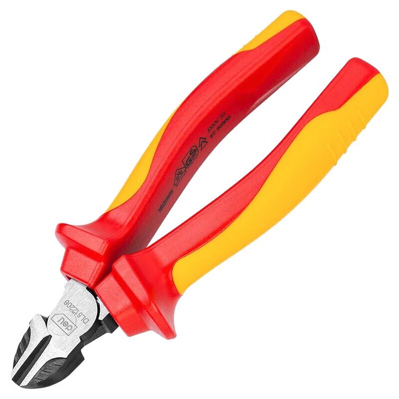 Deli Tools Insulated Diagonal Cutting Pliers 6 inch
