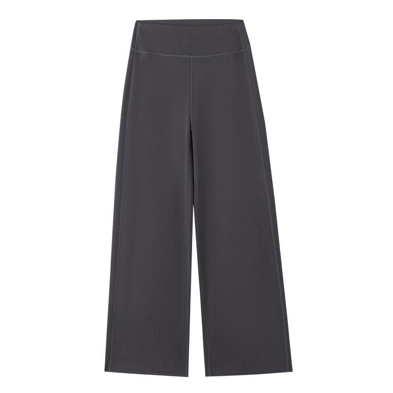 High-Waisted Wide Leg Pants Women Soft Stretchy Cotton-Blend Trousers Casual Office Yoga Lounge Wear